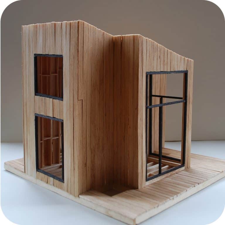 Maquette van boomhut in Kessel-Lo