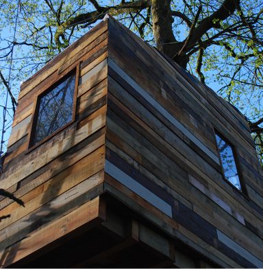 Boomhut recuperatiehout