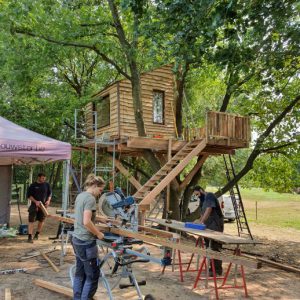 Boomhut Langdorp bouwen